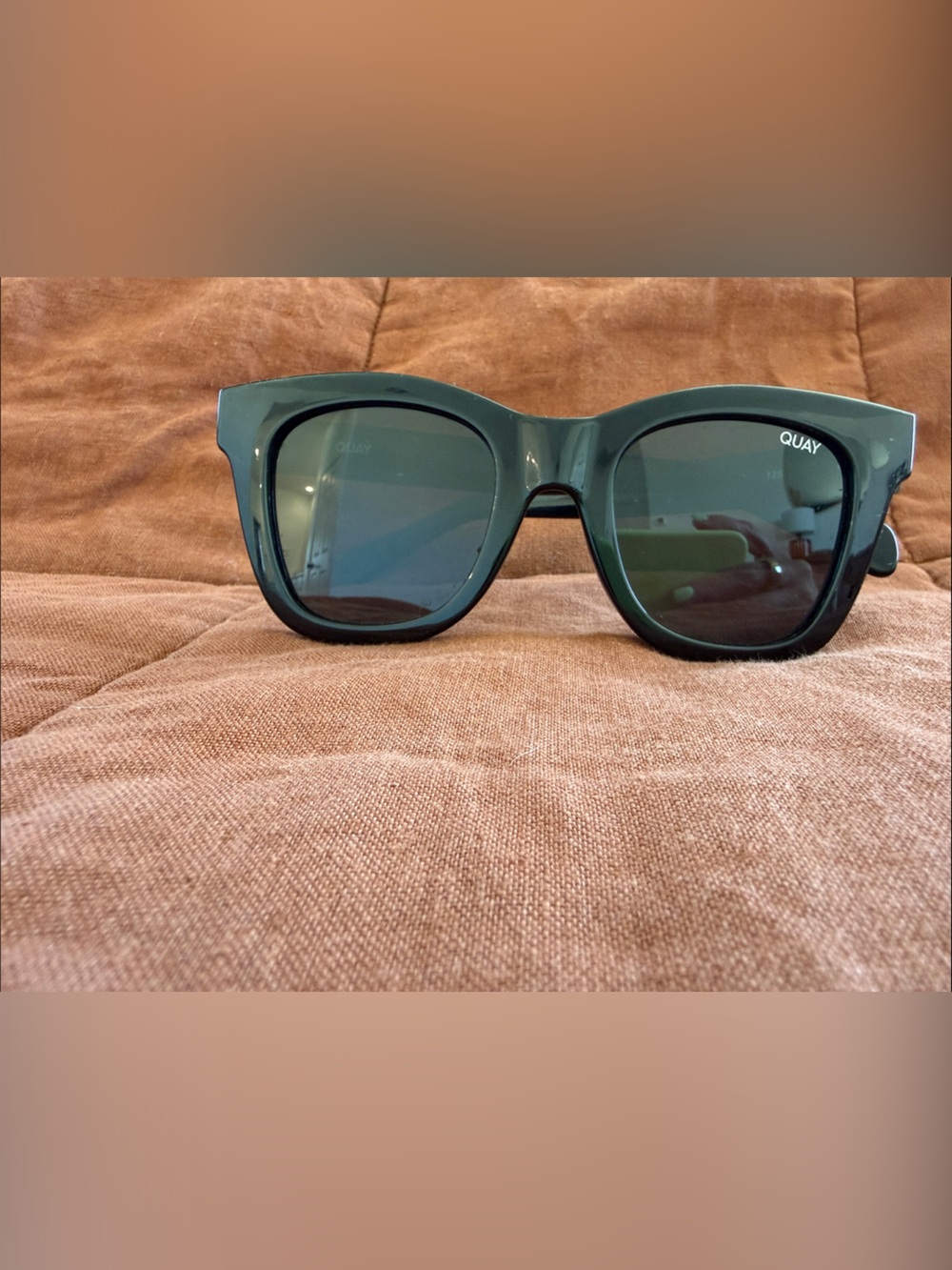 Quay Australia Oversized Cat-Eye Sunglasses in Green
